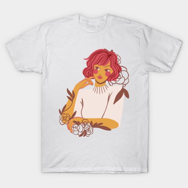 Flower Girl 2 Fall T-Shirt by ToughCookie98